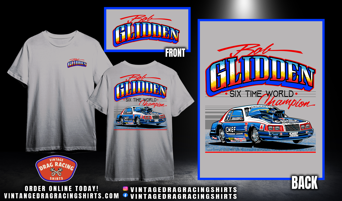 Bob Glidden 1986 6-Time Pro Stock World Champion Shirt