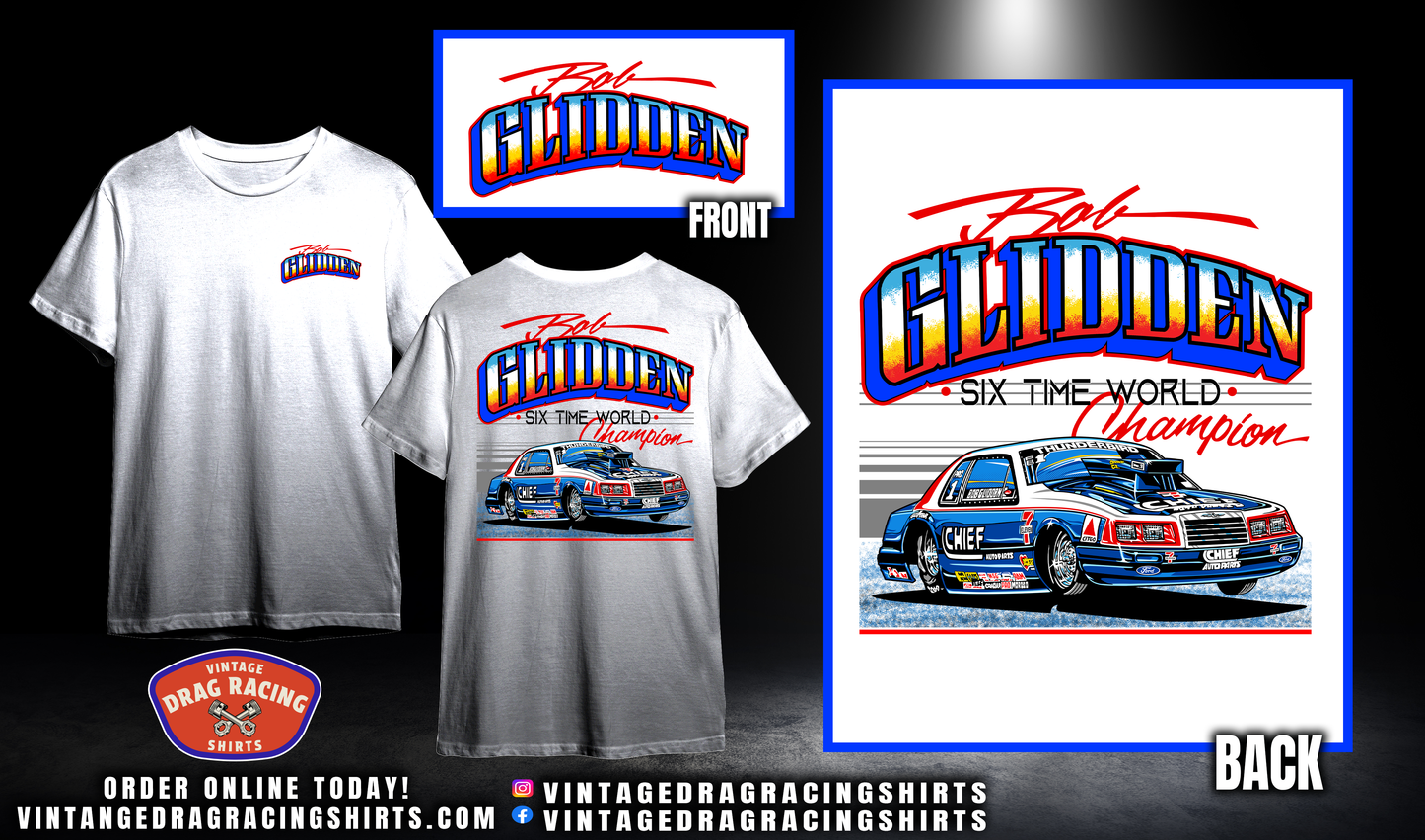Bob Glidden 1986 6-Time Pro Stock World Champion Shirt