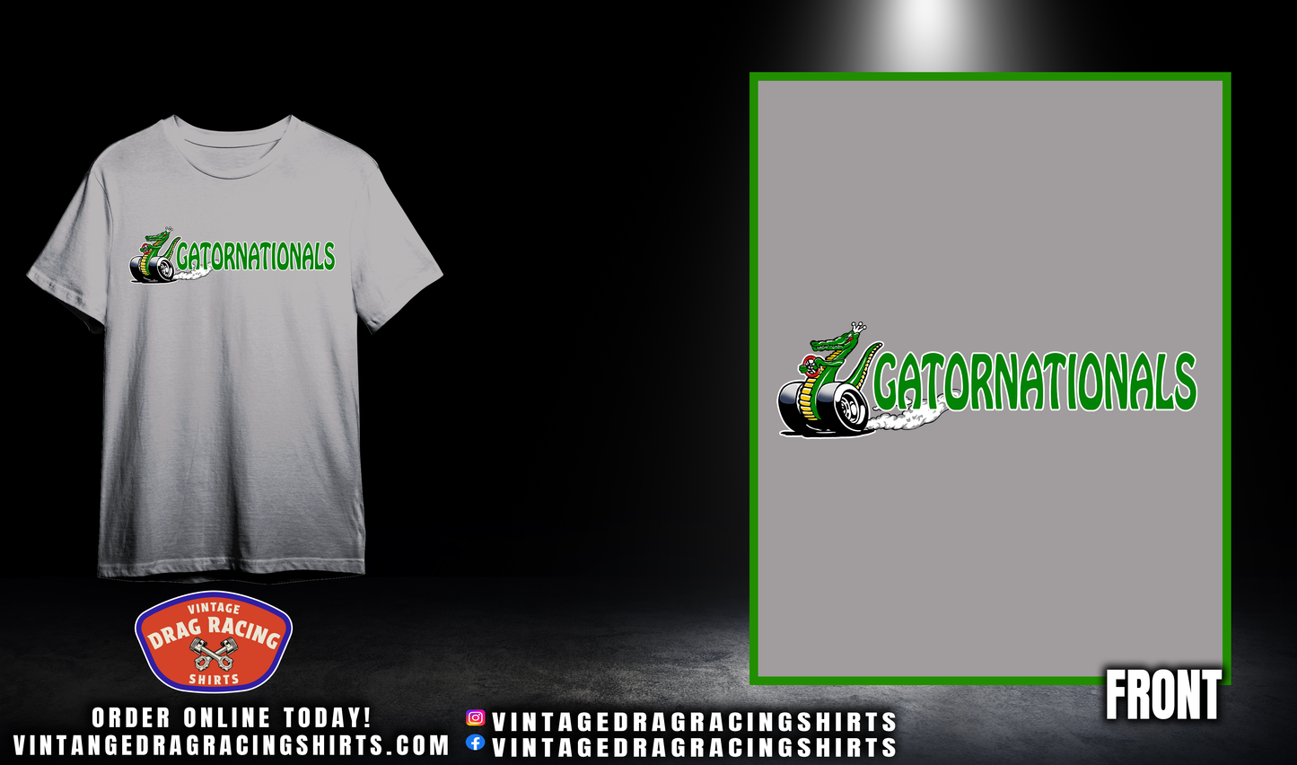 Gatornationals White/Green Logo