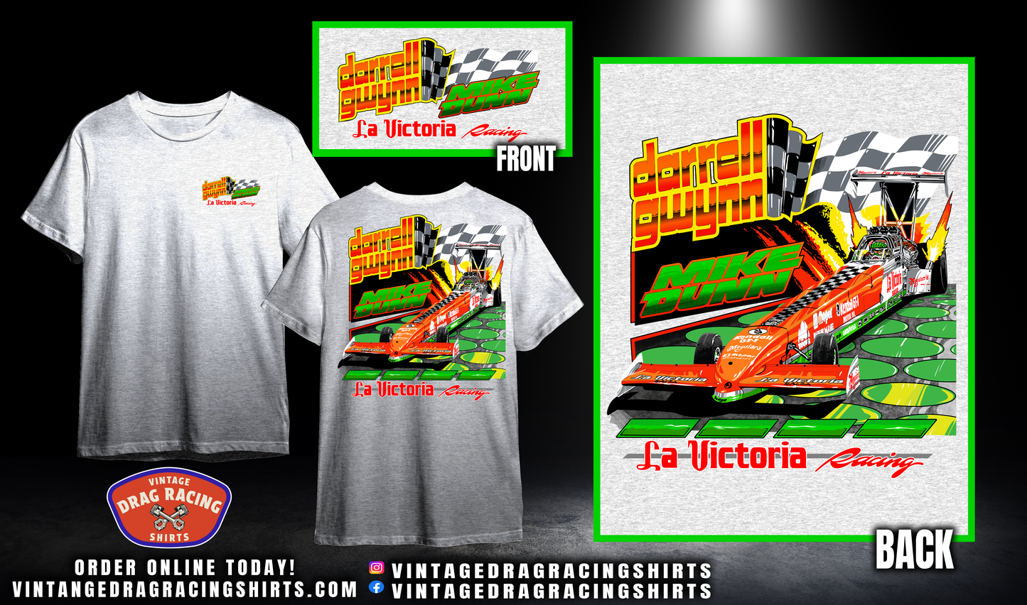 Darrell Gwynn/Mike Dunn 1993 La Victoria Salsa Top Fuel Shirt