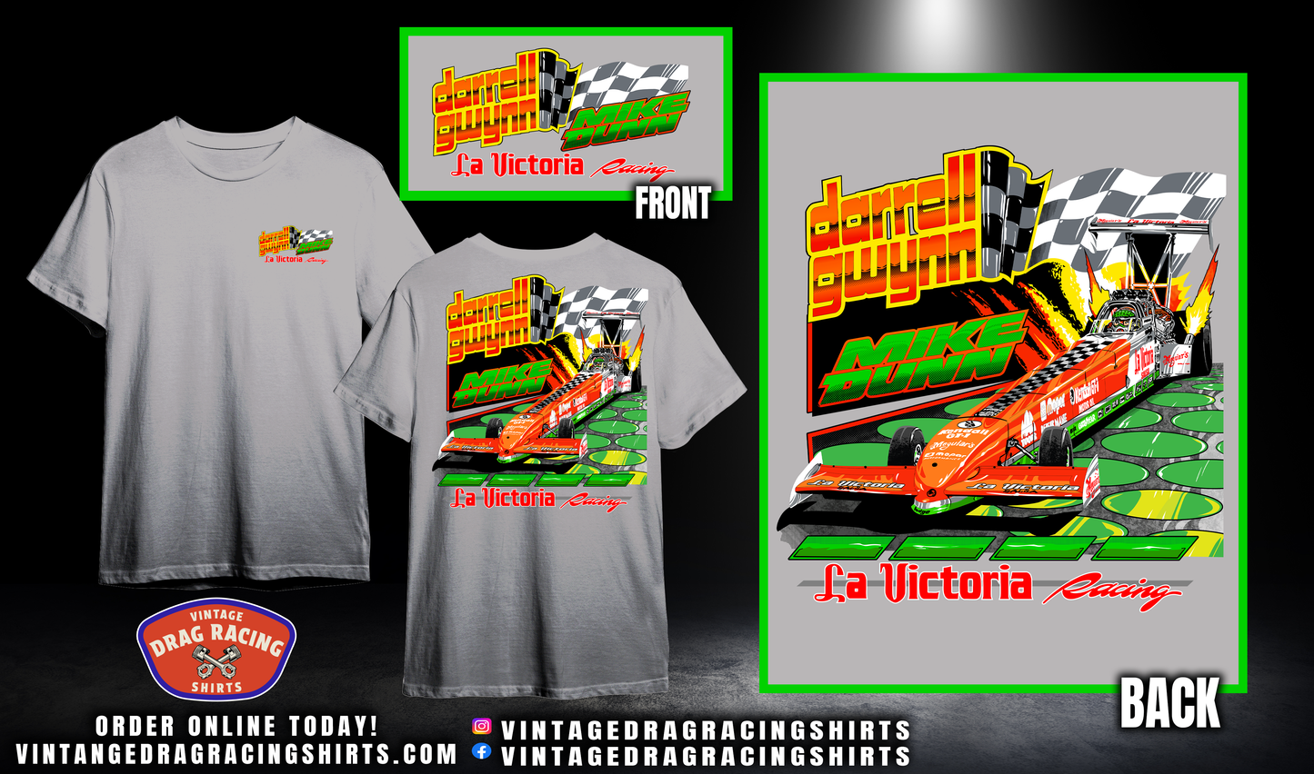 Darrell Gwynn/Mike Dunn 1993 La Victoria Salsa Top Fuel Shirt
