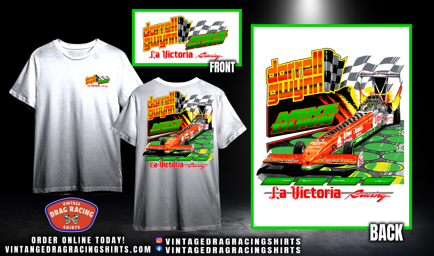 Darrell Gwynn/Mike Dunn 1993 La Victoria Salsa Top Fuel Shirt