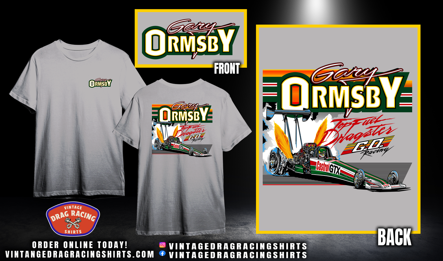Gary Ormsby 1988 Castrol GTX Top Fuel Shirt