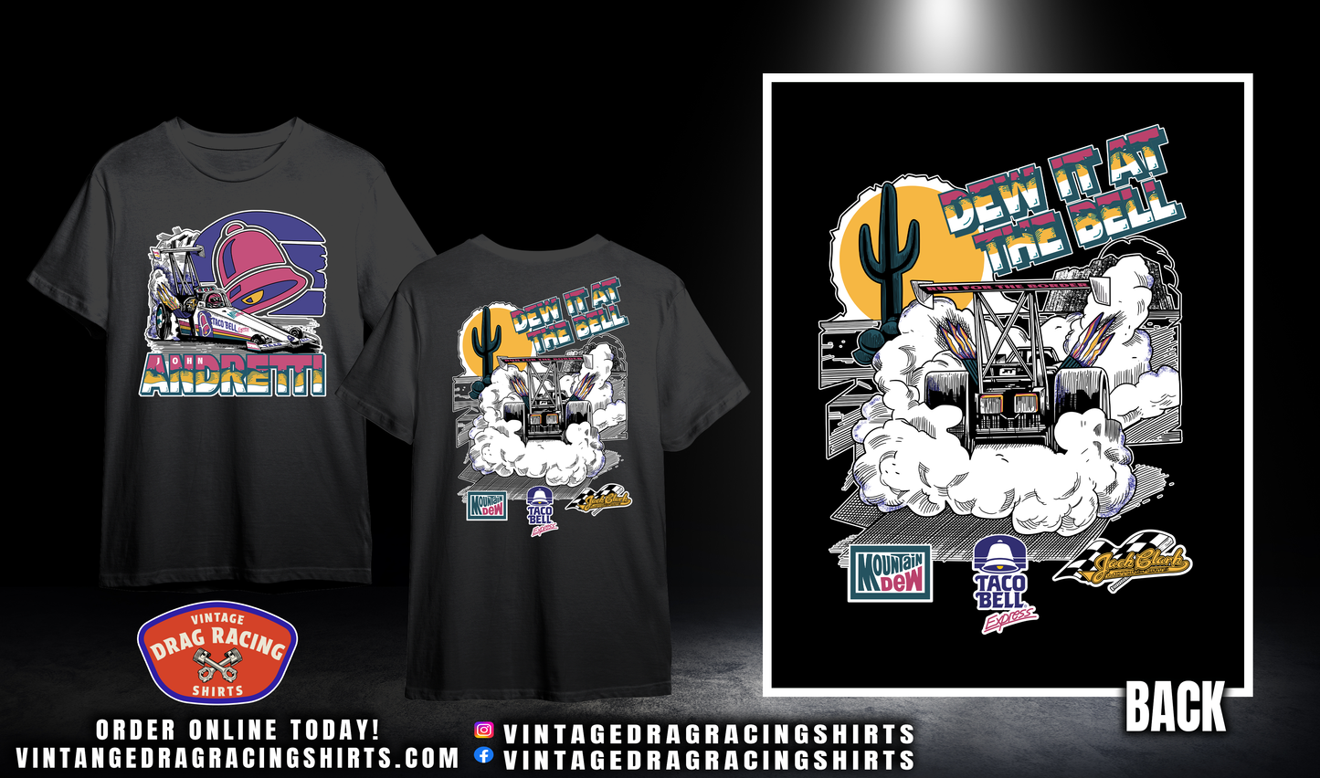 John Andretti 1993 Taco Bell Top Fuel Shirt