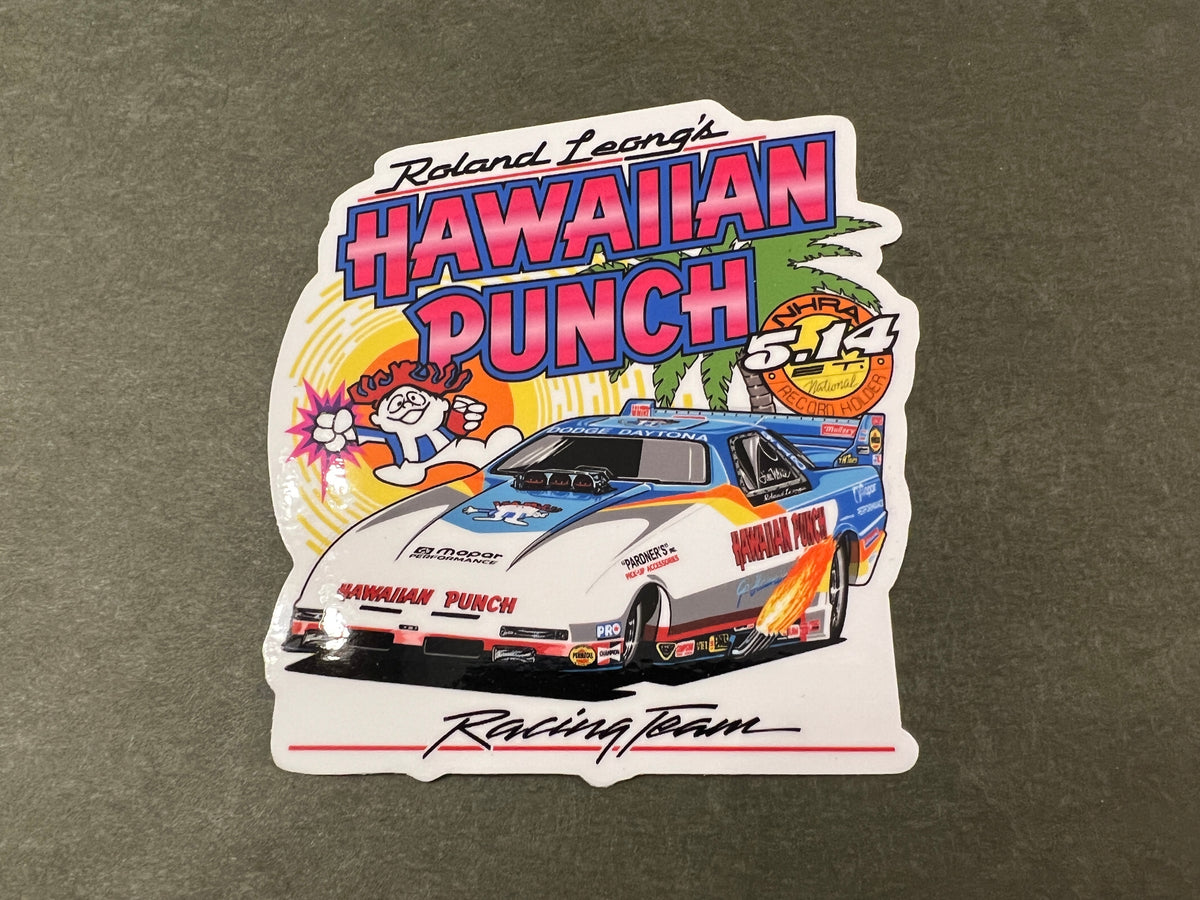 Hawaiian Punch Funny Car Sticker – Vintage Drag Racing Shirts