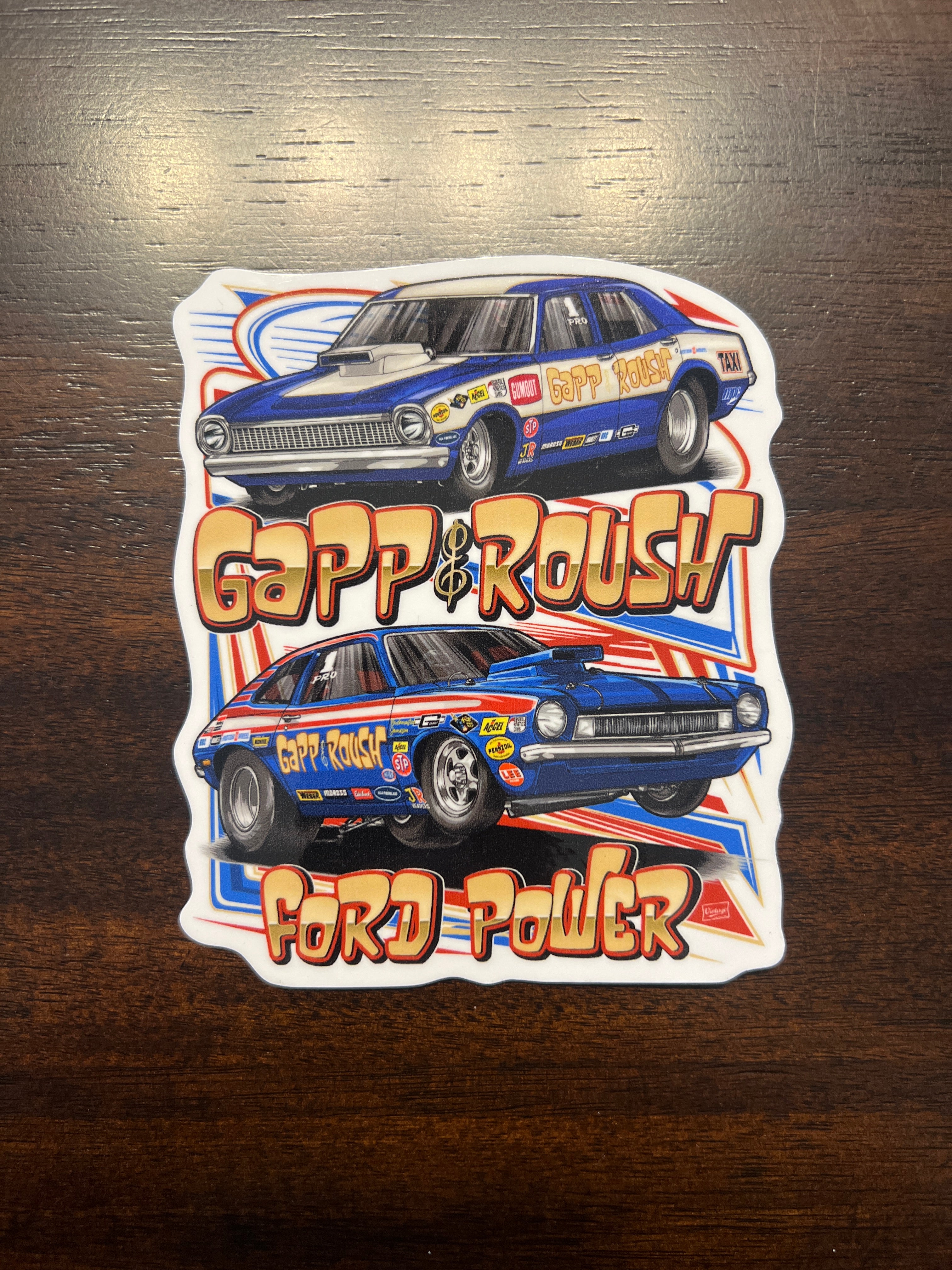 Gear Grabbers Gapp & Roush 1973 Champions Sticker – Vintage Drag Racing ...