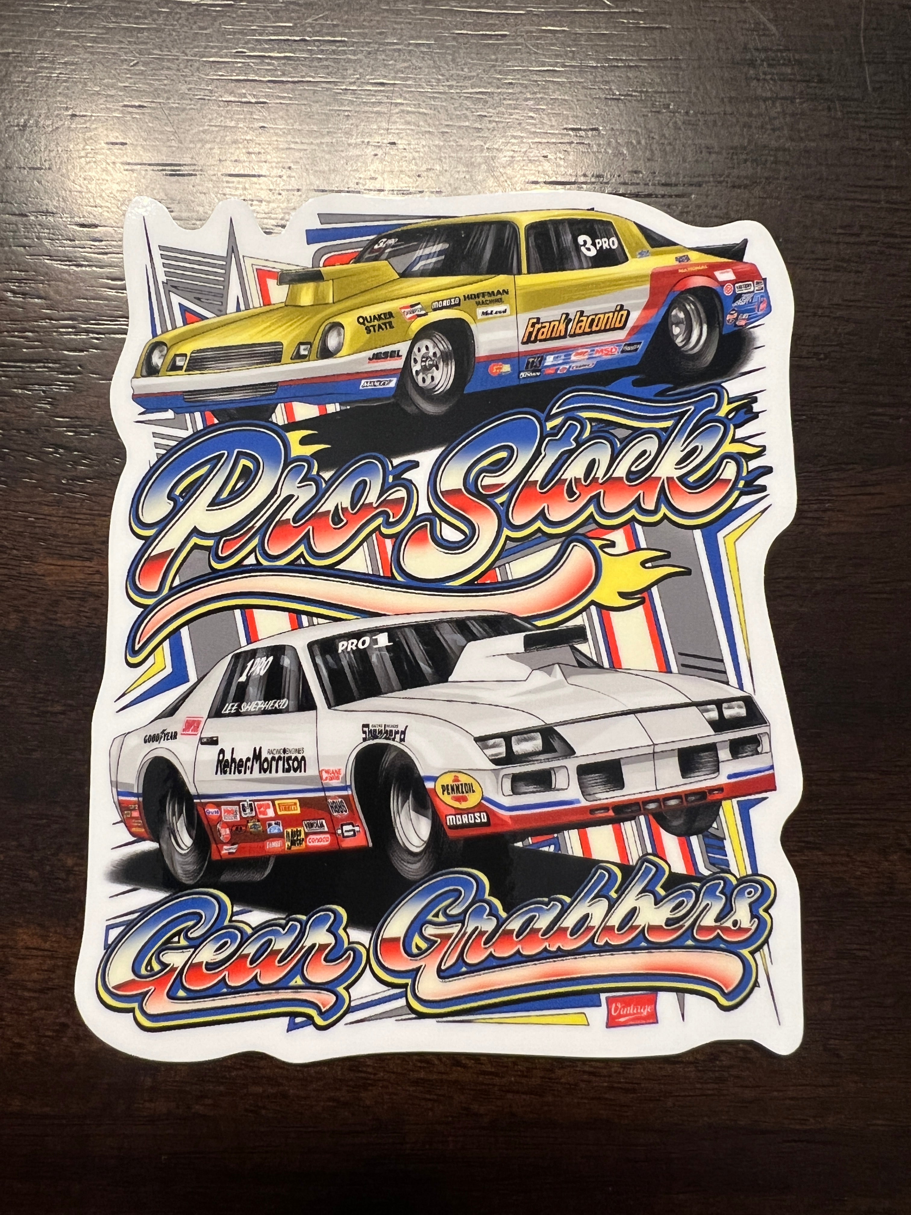 Gear Grabbers 1980's Chevy 1 Sticker – Vintage Drag Racing Shirts
