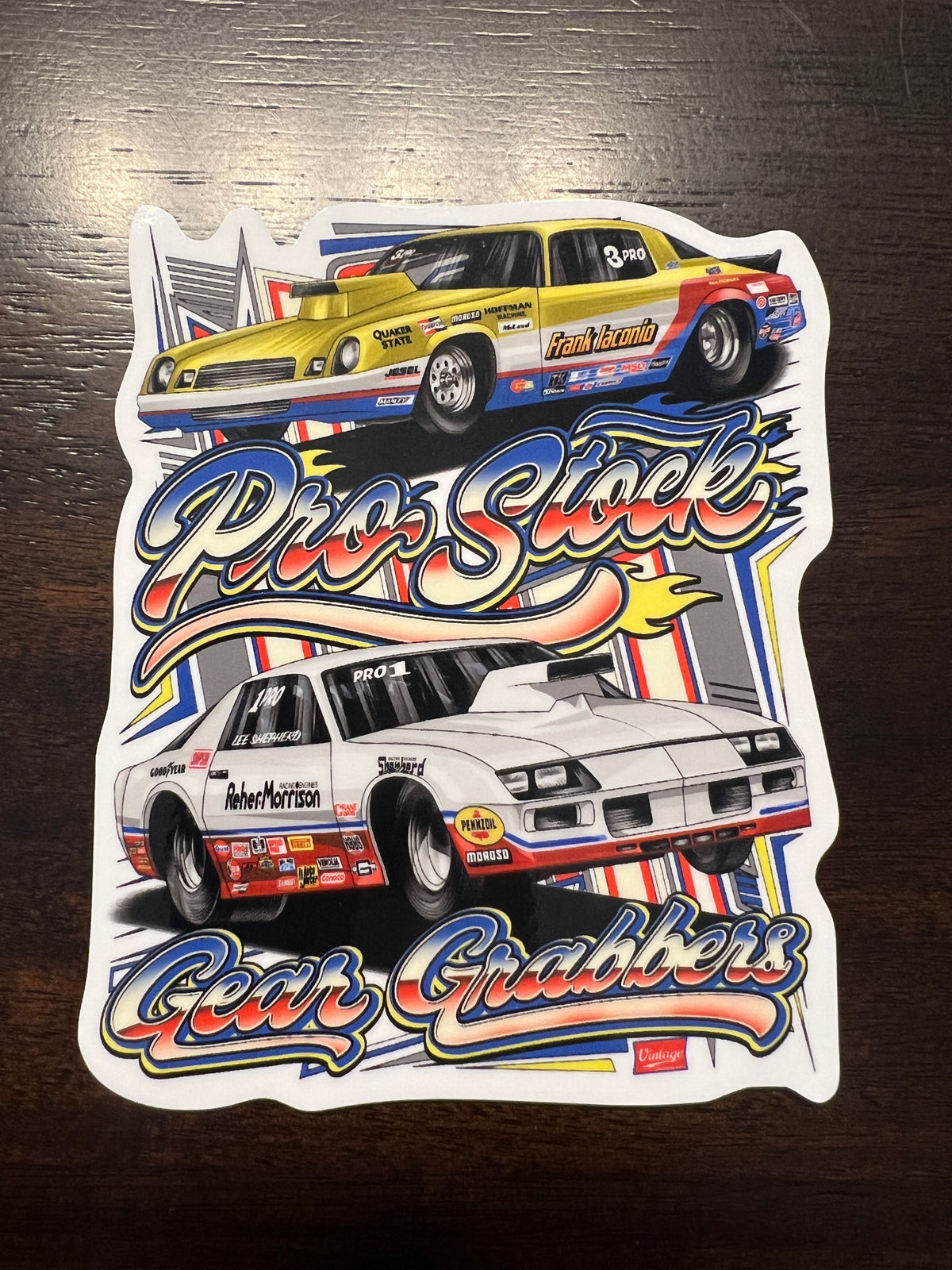 Gearbreakers Stickers Gear Grabbers 1980's Chevy 1 Sticker – Vintage Drag Racing Shirts