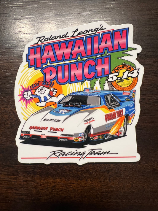 Hawaiian Punch Funny Car Sticker