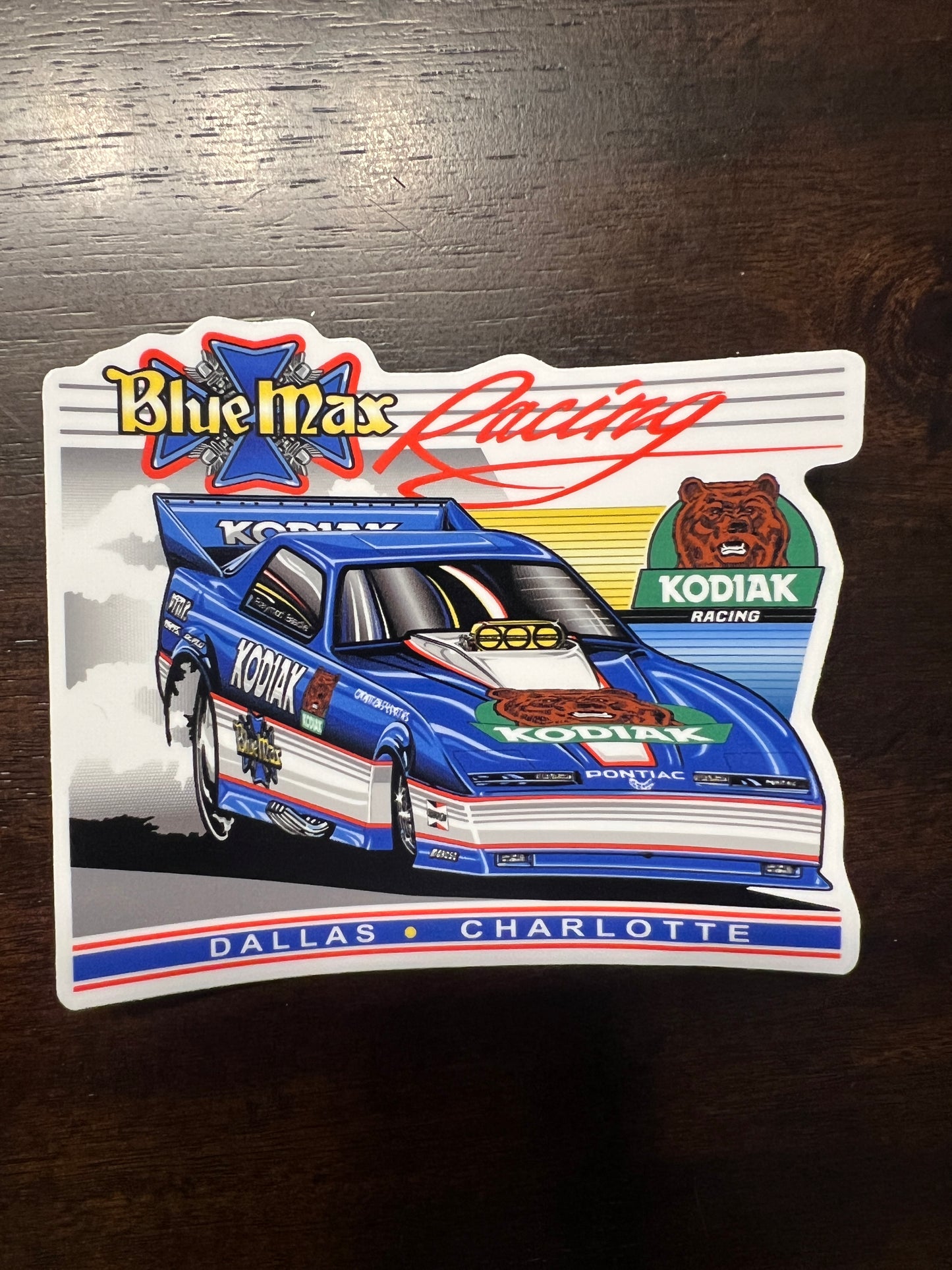 1987 Blue Max Funny Car Sticker