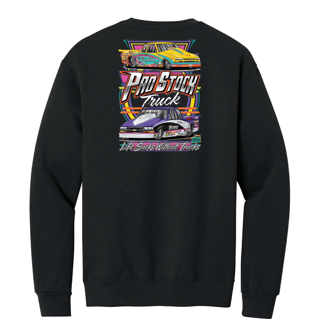 Life Sucks Without Trucks Chevy Sweatshirt